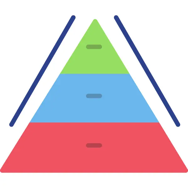 piramit simgesi vektör çizimi