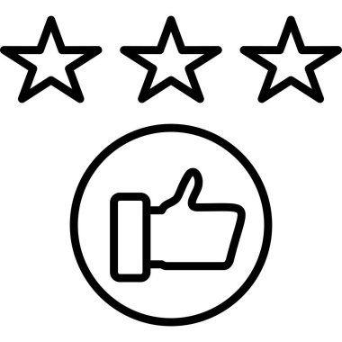 Beğeni simgesi, vektör illüstrasyonu