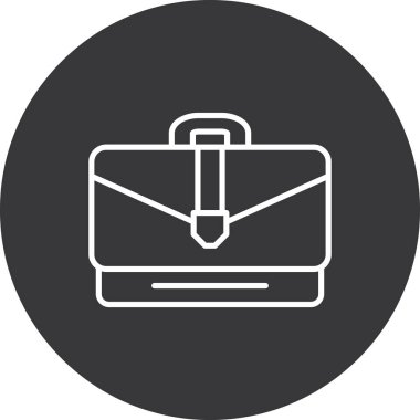 evrak çantası ikonu vektör illüstrasyonu