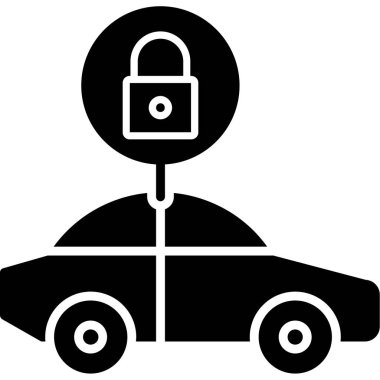 Araba anahtar vektör çizim