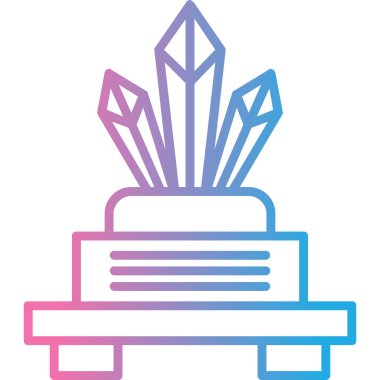 Bir mumun tek bir simgesinin vektör çizimi