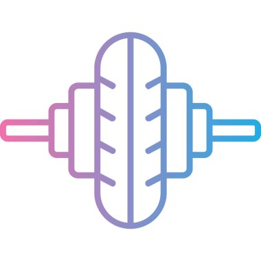 dambıl simgesi vektör illüstrasyonu