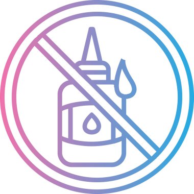 Alkol simgesi vektör illüstrasyonu yok