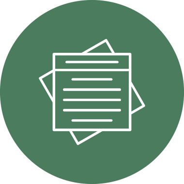 Belge. Web simgesi basit tasarım