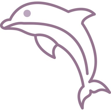 deniz hayvanları hayvan simgesi taslak biçiminde