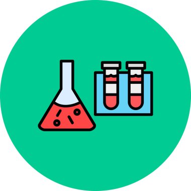 vektör laboratuvar simgesi, vektör illüstrasyonu