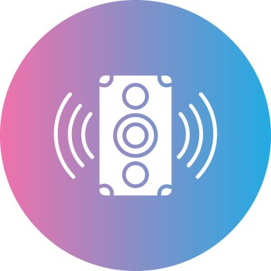 Konuşmacı. Basit simge vektör illüstrasyonu