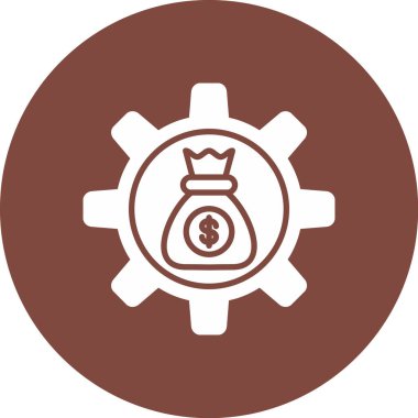 Bir dişli simgesini vektör çizim