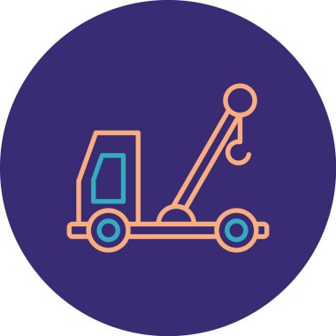 El arabası. Basit illüstrasyon, modern biçim