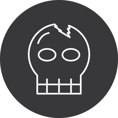 Kurukafa simgesi vektör illüstrasyonu