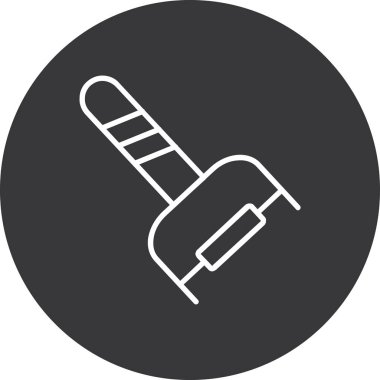 kürek simgesi vektör illüstrasyonu