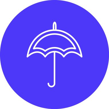 şemsiye web simgesi basit illüstrasyon