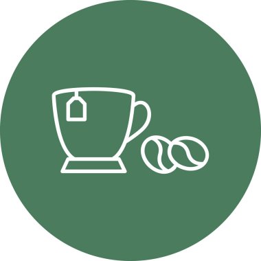 çay fincanı ikonu vektör illüstrasyonu