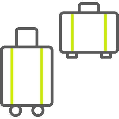 bagaj simgesi vektör sembolü