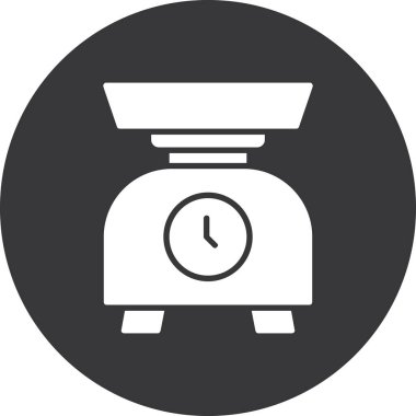 Saat. Web simgesi basit tasarım