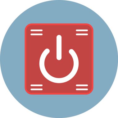 Moda tasarımı izole edilmiş arkaplanda güç düğmesi simgesi