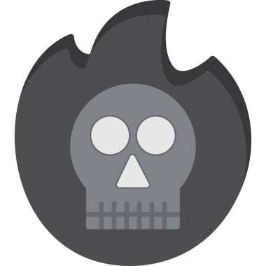 Cadılar Bayramı düz vektör simgesi