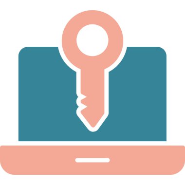 bilgisayar onarım vektör simgesi modern düz illüstrasyon