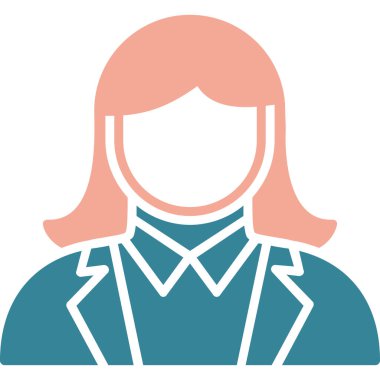 Kadın Avatar vektör çizim