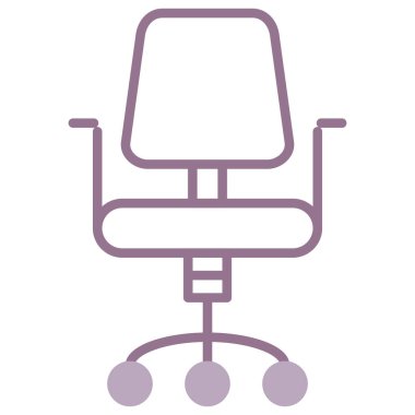 Sandalye. Web simgesi basit illüstrasyon