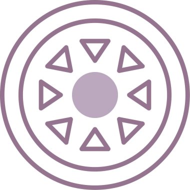 Benzersiz güneş çizgisi vektör simgesi