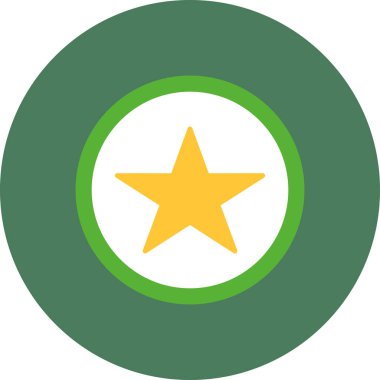 Doldurulmuş yıldız favori simgesi - taslak biçimi