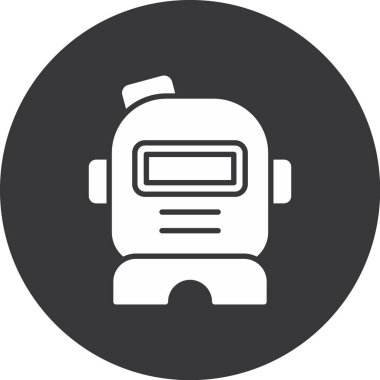 Robot simgesinin vektör illüstrasyonu