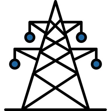 Güç. Web simgesi basit illüstrasyon