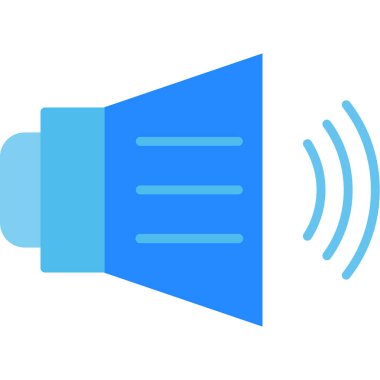 Konuşmacı. Web simgesi basit illüstrasyon