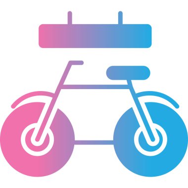 Bisiklet simgesinin vektör illüstrasyonu