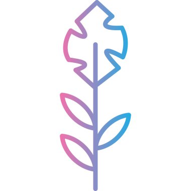 Bir bitkinin vektör illüstrasyonu