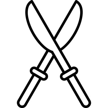 Siyah ve beyaz simgesinin vektör illüstrasyonu