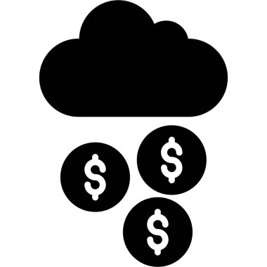 Para için. Web simgesi basit illüstrasyon