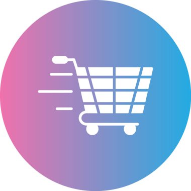 Sepet simgesinin vektör illüstrasyonu