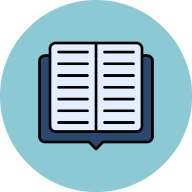 kitap simgesi vektör illüstrasyonu