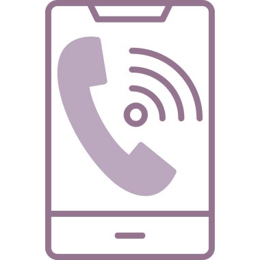 Telefon simgesi vektör illüstrasyonu
