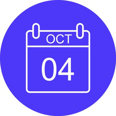 Takvim simgesinin vektör illüstrasyonu