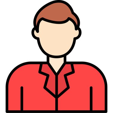 İş adamı simgesi vektör illüstrasyonu