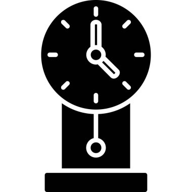 Saat simgesi, modern vektör illüstrasyon tasarımı