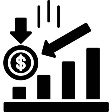 Büyüme grafik vektör simgesi