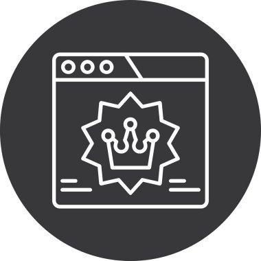 seo modern simgesinin vektör illüstrasyonu