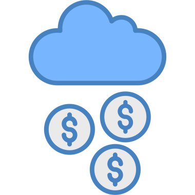 bulut dolar para simgesi