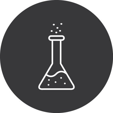 Test tübü simgesinin vektör illüstrasyonu