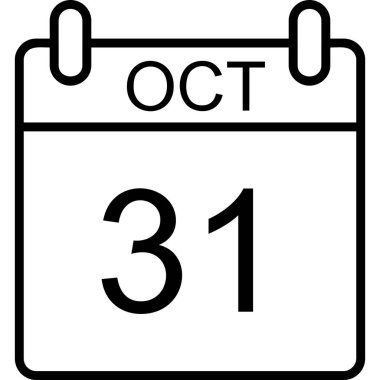 Takvim simgesi vektör illüstrasyonu