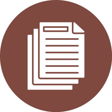 Belge. Web simgesi basit illüstrasyon