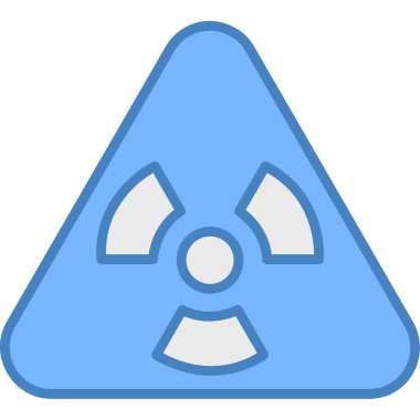 Nükleer. Web simgesi basit illüstrasyon