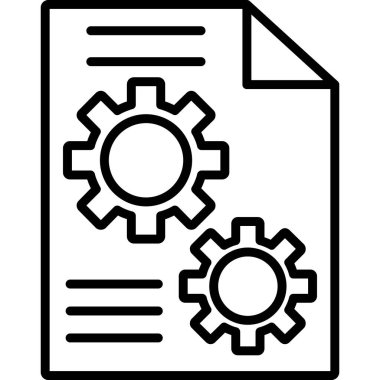 belge dosya simgesi. özet çizimi