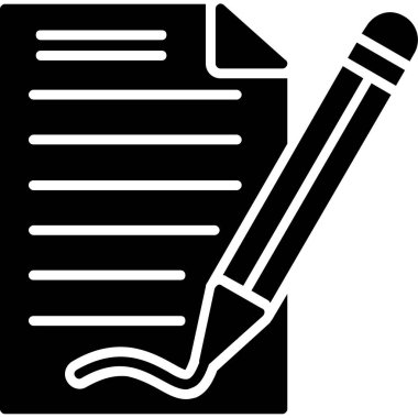 Belge. Web simgesi basit illüstrasyon