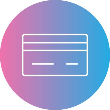 Kredi kartı simgesi, vektör illüstrasyonu