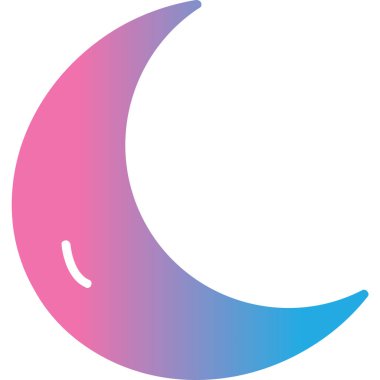 hilal ay simgesi, vektör illüstrasyonu